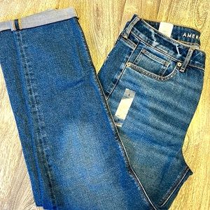 NWT American eagle Tom girl jean size 6 28W